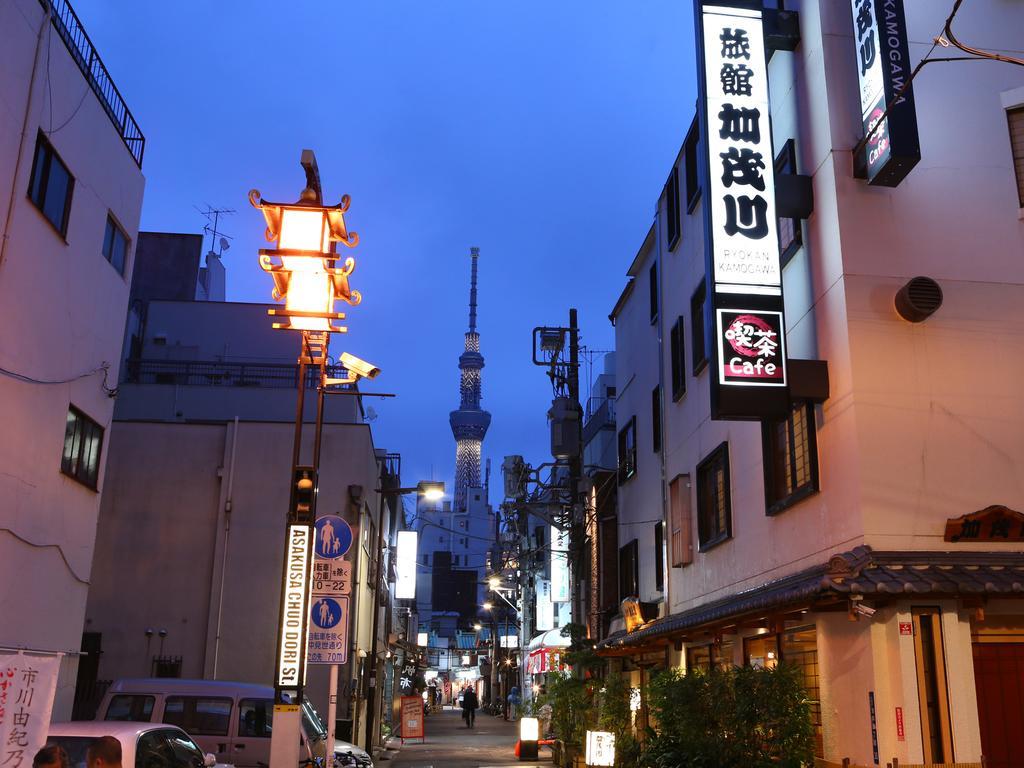 Ryokan Kamogawa Asakusa Tokyo Bagian luar foto